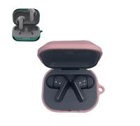 Silicone Protective Case Compatible with Realme Buds Air 8 2.0mm Thick Solid Color One Piece Design Daily Use (Pink)