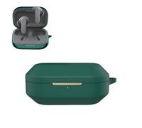 Silicone Protective Case Compatible with Realme Buds Air 8 2.0mm Thick Solid Color One Piece Design Daily Use (Green)