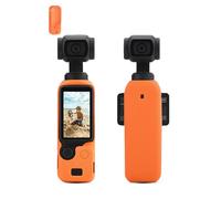 Silicone Protective Case Cover for DJI Osmo Pocket 3 Action Camera,daunke Soft Shell,Dustproof,Anti-Slip,Anti-Scratch,Full Protection,Light and Thin and Portable，Orange