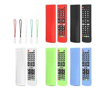 Silicone Protective Case Cover for LG TV Remote AKB75095307 AKB75375604 AKB74915305 AKB Series, Soft Skin Sleeve Anti-Slip Dust-proof Cover with Lanyard (Red)