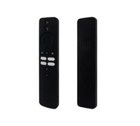 Silicone Protective Case for 2023 Xiaomi Mi 4K TV BOX 2nd Gen, Waterproof Anti-drop Anti-slip Remote Control Case Protection Accessories,Colorful Solid color (Black)