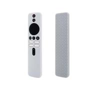 Silicone Protective Case for 2023 Xiaomi Mi 4K TV BOX 2nd Gen, Waterproof Anti-drop Anti-slip Remote Control Case Protection Accessories,Colorful Solid color (White)
