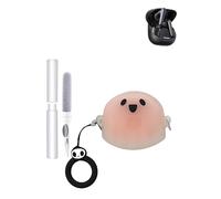 silicone protective case for anker liberty 4 nc earbuds - durable and eco-friendly toergy earphone cover with precise holes and charging compatibility- shock-proof, comfortable touch,translucent ghost