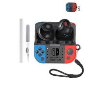 Silicone Protective Case for Anker SoundCore AeroClip Earbuds - Durable and Eco-Friendly Bluetooth Earphone Cover with Precise Holes and Charging Compatibility - Shock-proof, Comfortable Touch,Black