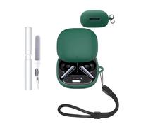 Silicone Protective Case for Anker Soundcore Liberty 5 Earbuds - Durable and Eco-Friendly Bluetooth Earphone Cover with ClearKit & KeyChain & lanyard,Green