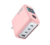 Silicone Protective Case For Anker Zolo 140W Charger - Dustproof Shockproof Cover with Anti-Scratch Design, Soft Flexible Shell for Zolo 140W Fast Charger (Pink)