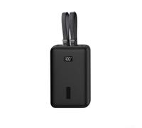 Silicone Protective Case for Anker Zolo 20000mAh Power Bank, Flexible Shockproof Guard with Port for ACCESS, Portable Sleeve for 45W Max Battery, Grey (Black)