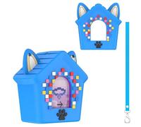 Silicone Protective Case for Bitzee Doghouse Interactive Digital Pet, Shockproof Protective Cover for Doghouse Bitzee Virtual Electronic Pets Accessories with Lanyard (blue)