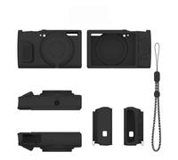 Silicone Protective Case for Canon PowerShot ELPH 360HS / ELPH 360 HS A/IXY 650 / IXUS 285 HS, Soft Touch Shockproof Camera Cover with Precise Cutouts, Multiple Colors Available (BLACK)