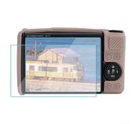 Silicone Protective Case For Canon SX740/ SX730, With 2 Tempered Glass Screen Protectors, Soft Rubber Shock Absorption Drop Protection(Dark gray)