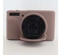 Silicone Protective Case For Canon SX740/ SX730, With 2 Tempered Glass Screen Protectors, Soft Rubber Shock Absorption Drop Protection(Jelly pink)