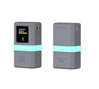 Silicone Protective Case for CUKTECH No.10 mini,Power Bank Fast Charger Anti-Lost Sim Card Eject Pin Needle Storage Case USB C Cable Organizer (grey)