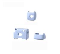 Silicone Protective Case for DJI Mic Mini, Full Set Cover for Transmitters/Receiver/Charging Case, Shockproof Non-Slip Skin with Precise Cutouts for Microphone Accessories (1 TX+1 RX Set Blue)