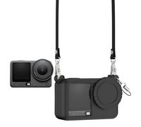 Silicone Protective Case For DJI Osmo Action 6 Sports Camera Minimalist Storage Dustproof Soft Case Protection Accessories (Black)