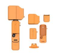 Silicone Protective Case for DJI Osmo Pocket 4P, Soft Silicone Grip Cover Sleeve Camera Screen Lens Cover All-Round Protection Guard Protector for Osmo Pocket 4Pro Accessories，Orange