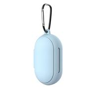 Silicone Protective Case for Earbuds Plus, Keychain Cover Compatible with Wireless Earphones, Sky Blue