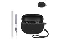 Silicone Protective Case for EarFun Air Life TW205 Wireless Earbuds - Durable and Eco-Friendly Bluetooth Earphone Cover with Precise Holes - Black