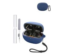 Silicone Protective Case for EarFun Clip Earbuds - Durable and Eco-Friendly Bluetooth Earphone Cover with Precise Holes and Charging Compatibility - Shock-proof, Comfortable Touch,Blue