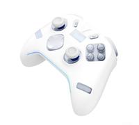 Silicone Protective Case for FLYDIGI Vader 4 Pro Controller - Shockproof Anti-Slip Soft Sleeve with Full Button for access(White)