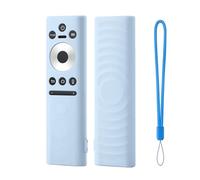 Silicone Protective Case for Haier Casarte HTR-C30 Remote Controller, Glow in The Dark Anti-Slip Ergonomic Cover, Shockproof Dust Proof Skin for TV Remote Accessories with Lanyard (Luminous Blue)