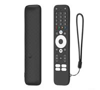 Silicone Protective Case for Homatics Box R Plus Voice Remote Control, Lightweight Shockproof Cover with Lanyard for Reliable Use(Black)