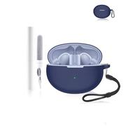Silicone Protective Case for Huawei FreeBuds 5i Earbuds - Durable and Eco-Friendly Bluetooth Earphone Cover with Precise Holes and Charging Compatibility - Shock-proof, Comfortable Touch - Blue