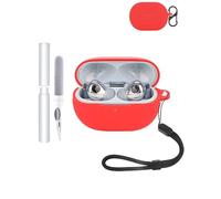 Silicone Protective Case for Huawei FreeBuds Pro 4 Earbuds - Durable and Eco-Friendly Bluetooth Earphone Cover with Precise Holes and Charging Compatibility - Shock-proof, Comfortable Touch,Red