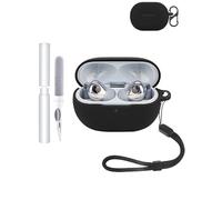 Silicone Protective Case for Huawei FreeBuds Pro 4 Earbuds - Durable and Eco-Friendly Bluetooth Earphone Cover with Precise Holes and Charging Compatibility - Shock-proof, Comfortable Touch,Black
