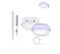 Silicone Protective Case for Huawei Freebuds Pro4/Pro3 Earbuds - Durable and Eco-Friendly Earphone Cover with Precise Holes and Charging Compatibility - Shock-proof, Comfortable Touch - Purple