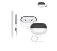 Silicone Protective Case for Huawei Freebuds Pro4/Pro3 Earbuds - Durable and Eco-Friendly Earphone Cover with Precise Holes and Charging Compatibility - Shock-proof, Comfortable Touch - Black