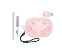 silicone protective case for Huawei FreeClip earbuds,toergy Eco-friendly bluetooth earbud case with precise hole positioning - shock-proof & scratch resistant, comfortable touch,pink