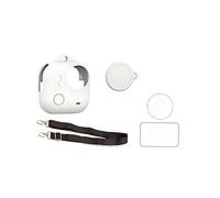 Silicone Protective Case for Insta.360 Go Ultra Camera Body, Protective Cover with Screen and Lens Films for Insta.360 Go Ultra, Equip Lens Cap and Lanyard (White)