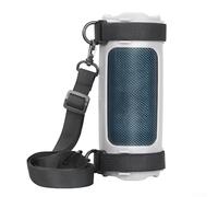 Silicone Protective Case for JBL Flip 7 Speaker, Waterproof, Shockproof with Shoulder Strap and Bicycle Mount, Perfect Fit Design for Outdoor Travel and Beach (Grey)
