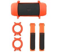 Silicone Protective Case for JBL Flip Essential 3 SE, Portable Bluetooth Speaker Soft Skin Cover Sleeve Shockproof Shell Guard Protector with Adjustable Strap for Travel & Outdoor Carry (orange)