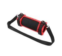Silicone Protective Case for JBL Flip7 Speakers Portable Speaker Mount with Shoulder Strap Anti-Scratch Anti-Drop Simple Solid Color Travel Carring Gel Soft Skin Protective Sleeve (Red)