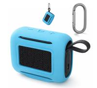 Silicone Protective Case for JBL Go 5, Soft Shockproof Full Body Protective Cover, 360° Seamless Fit Ultra Thin Easy to Clean Washable Precision Cutouts for Charging (sky blue)