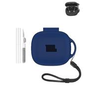 Silicone Protective Case for JBL Live Pro 2 In-Ear Bluetooth Headphones - Durable and Eco-Friendly Bluetooth Earphone Cover with Precise Holes and Charging Compatibility - Dark Blue
