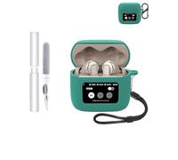 Silicone Protective Case for JBL TOUR PRO 3 Earbuds - Durable and Eco-Friendly Bluetooth Earphone Cover with Precise Holes and Charging Compatibility - Shock-proof, Comfortable Touch,Green