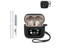 Silicone Protective Case for JBL TOUR PRO 3 Earbuds - Durable and Eco-Friendly Bluetooth Earphone Cover with Precise Holes and Charging Compatibility - Shock-proof, Comfortable Touch,Black