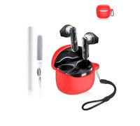 Silicone Protective Case for JBL Tune Flex 2 In-Ear Bluetooth Headphones - Durable and Eco-Friendly Bluetooth Earphone Cover with Precise Holes - Red