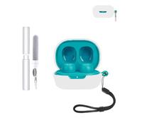 Silicone Protective Case for JLab JBuds Mini Earbuds - Durable and Eco-Friendly Bluetooth Earphone Cover with Precise Holes and Charging Compatibility - Shock-proof, Comfortable Touch,White