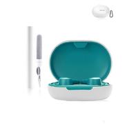 Silicone Protective Case for JLab JBuds Sport ANC 4 Earbuds - Durable and Eco-Friendly Bluetooth Earphone Cover with Precise Holes and Charging Compatibility - Shock-proof, Comfortable Touch - White