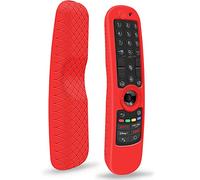 Silicone Protective Case for LG AN-MR21GA MR21GC MR22GN MR22GA MR23GN MR23GA Magic Remote Control with NFC Cover Case Non-Slip Silicone Case for LG Smart TV Original Voice Remote Control (Red)