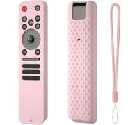 Silicone Protective Case for LG MR25GA Magic Remote Shockproof Anti-Slip Cover with Hanging Rope Skin Protector Holder Durable Soft Fit (Pink)