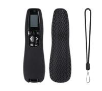 Silicone Protective Case for Logitech R800 Wireless Presenter, Shockproof Cover with Anti-Slip Grip & Lanyard, Precision Fit for R800 Remote Controller Accessories (Black)
