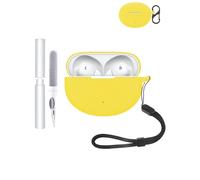 Silicone Protective Case for OnePlus Nord Buds 3 Pro Earbuds - Durable and Eco-Friendly Bluetooth Earphone Cover with Precise Holes and Charging Compatibility - Shock-proof, Comfortable Touch,Yellow