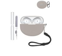 Silicone Protective Case for OnePlus Nord Buds 3 Pro Earbuds - Durable and Eco-Friendly Bluetooth Earphone Cover with Precise Holes and Charging Compatibility - Shock-proof, Comfortable Touch,Grey