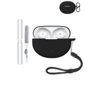 Silicone Protective Case for OnePlus Nord Buds 3 Pro Earbuds - Durable and Eco-Friendly Bluetooth Earphone Cover with Precise Holes and Charging Compatibility - Shock-proof, Comfortable Touch,Black