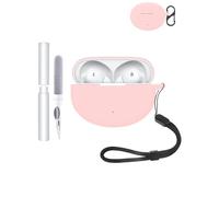 Silicone Protective Case for OnePlus Nord Buds 3 Pro Earbuds - Durable and Eco-Friendly Bluetooth Earphone Cover with Precise Holes and Charging Compatibility - Shock-proof, Comfortable Touch,Pink