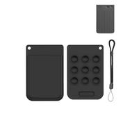 Silicone Protective Case for PLAUD Note AI Voice Recorder - Durable and Eco-Friendly Recorder Cover with Precise Holes and Charging Compatibility - Shock-proof, Comfortable Touch,Black